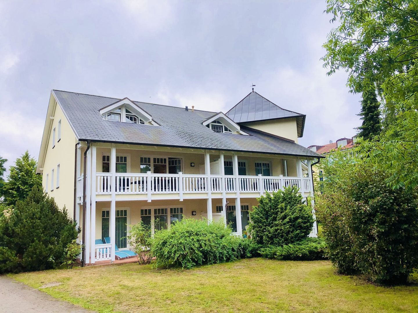 Außenansicht des Ferienhauses im Dünenpark Binz